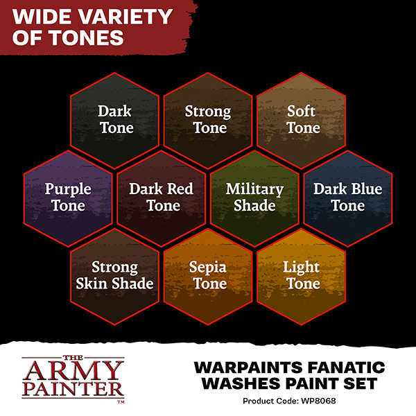 Warpaint: Fanatic Washes Paint Set