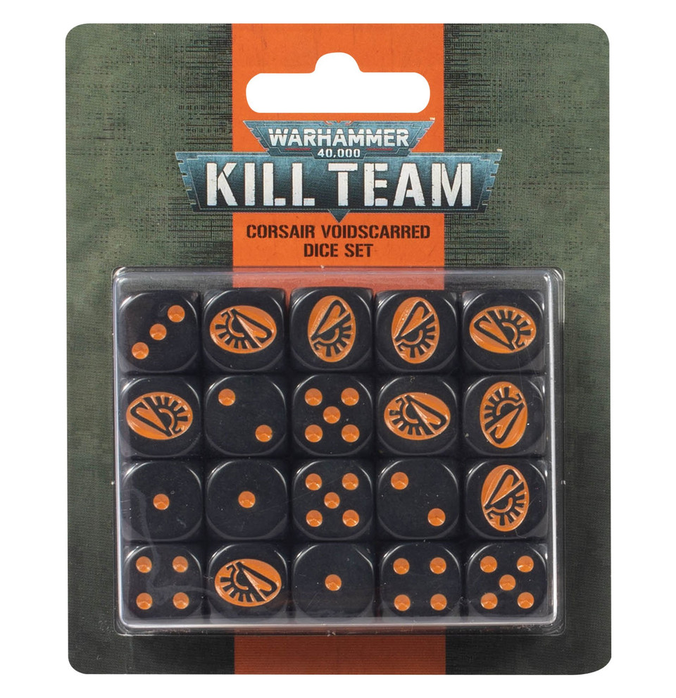 Warhammer 40K: Kill Team - Corsair Voidscarred Dice Set