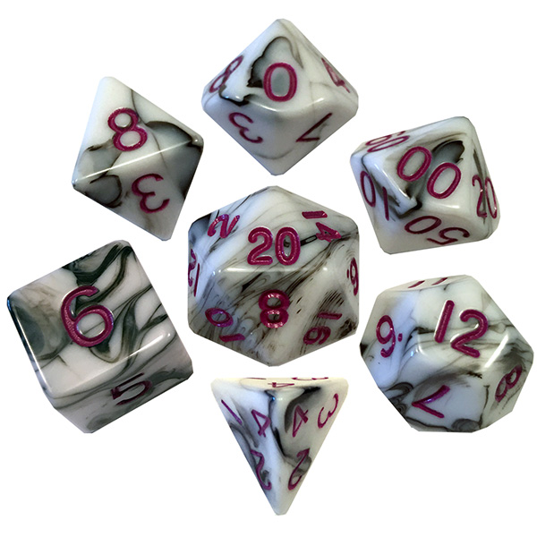 7-Die Set Marble: Marble/Purple
