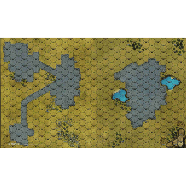 BattleTech: Battle Mat- Savannah- River Delta