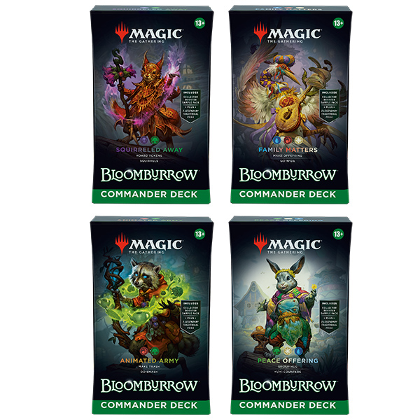 MTG: Bloomburrow Commander Deck Display (4 decks), Reprint