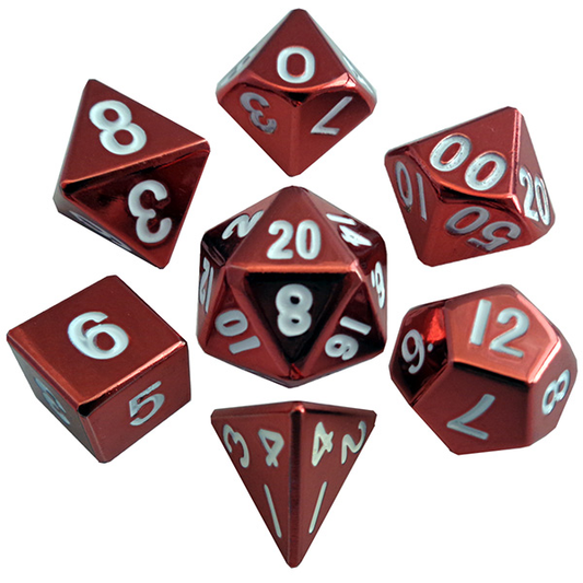 7-Die Set Metal: Red Painted