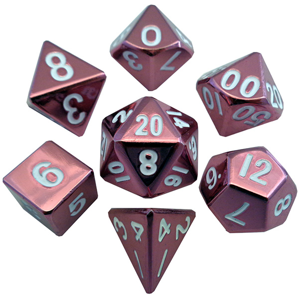 7-Die Set Metal: Pink Painted