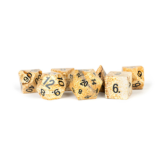 7-Die Set 16mm Mystic Mines Stone: Picture Jasper