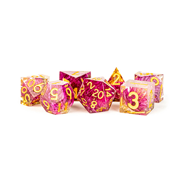 7-Die Set Handcrafted Sharp Edge: Thousand Day Red