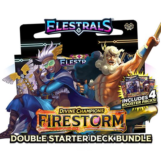 Elestrals: Firestorm- Double Starter Deck Bundle- Hermes vs. Zeus