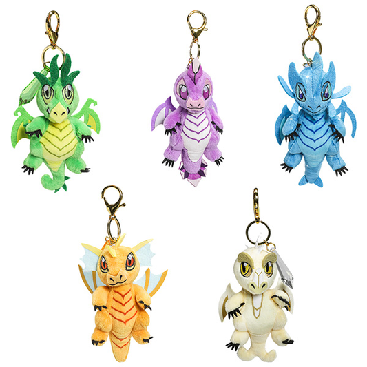 Plush Display: D&D 3" Plush Charms- Gem Wyrmling, 50th Anniversary