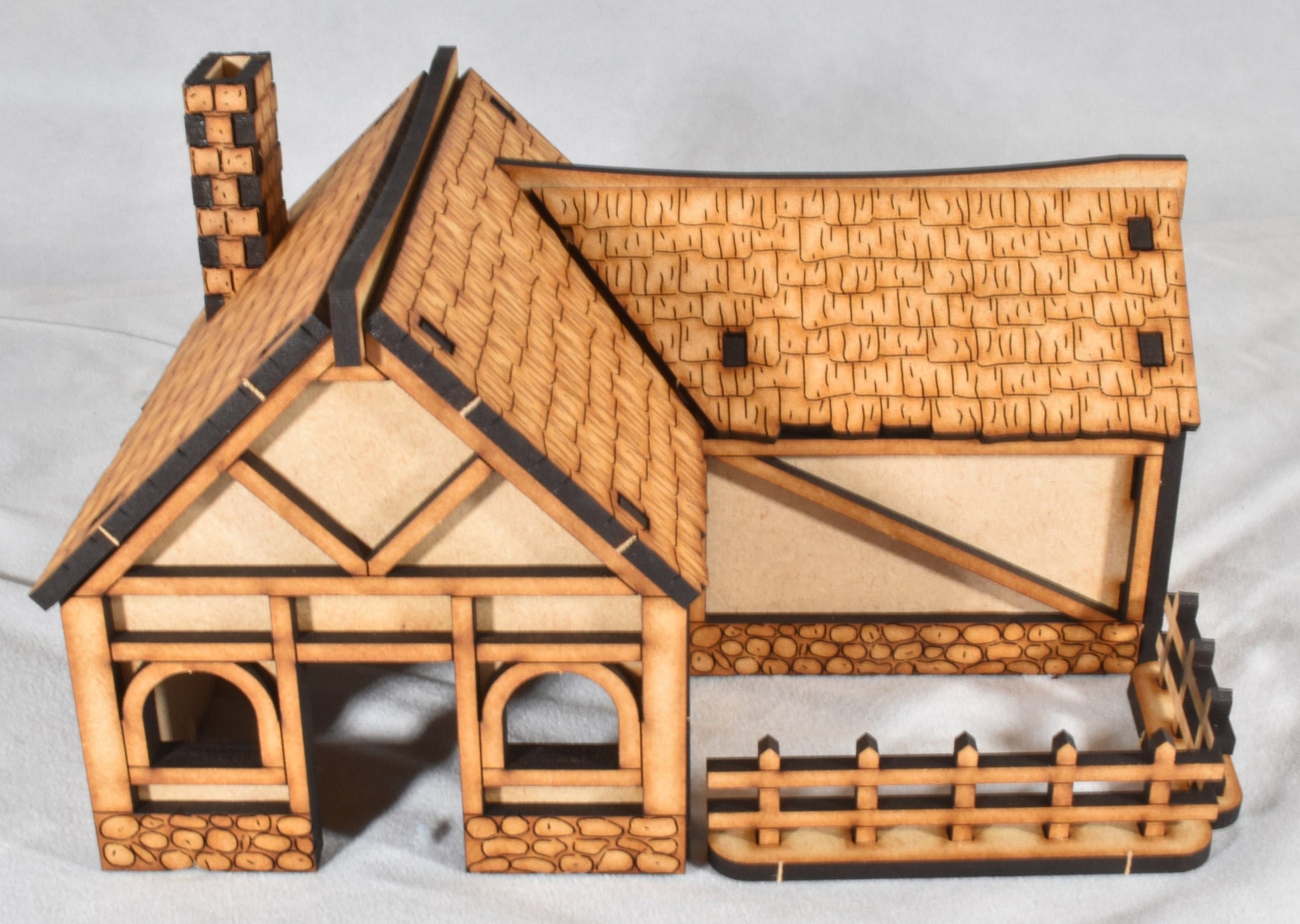 Medieval Village - Single-Story House - MDF Laser Cut 28mm Kits - CreatorpultGames - Role Playing Accessories